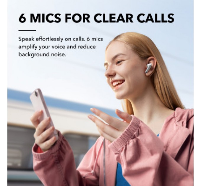 Anker Навушники Anker SoundСore Liberty 4 NC Clear White (A3947G21)