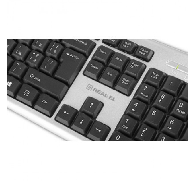 REAL-EL Клавіатура REAL-EL 507 Standard USB Silver