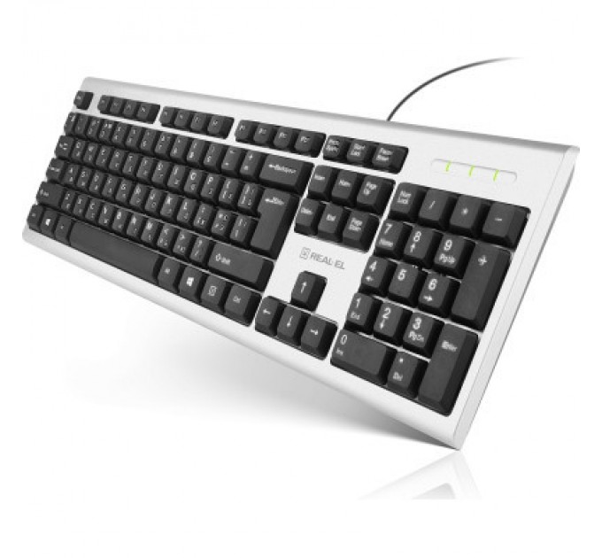 REAL-EL Клавіатура REAL-EL 507 Standard USB Silver