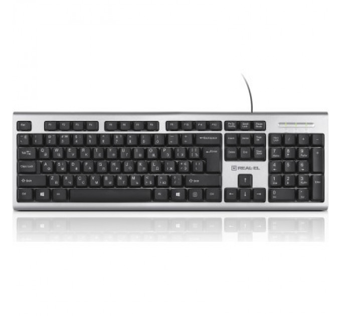 REAL-EL Клавіатура REAL-EL 507 Standard USB Silver