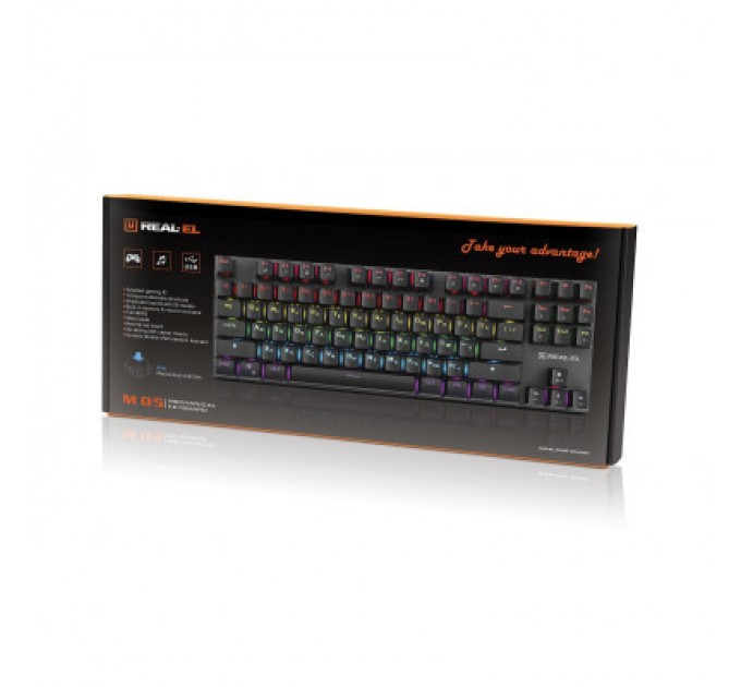 REAL-EL Клавіатура REAL-EL M 05 Grey