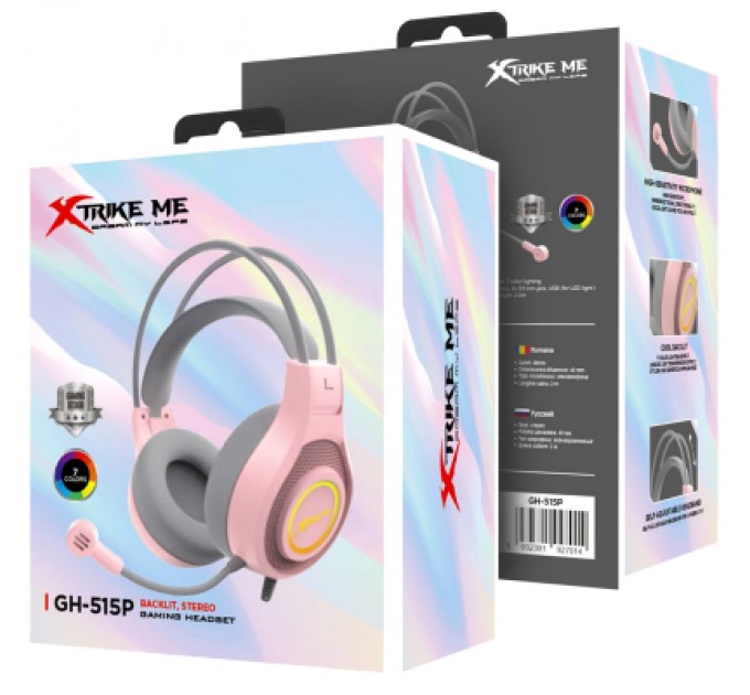 Xtrike ME Навушники Xtrike ME GH-515 Pink/Grey (GH-515P)