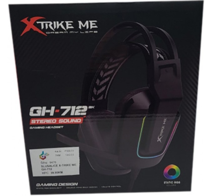 Xtrike ME Навушники Xtrike ME GH-712 Black (GH-712)