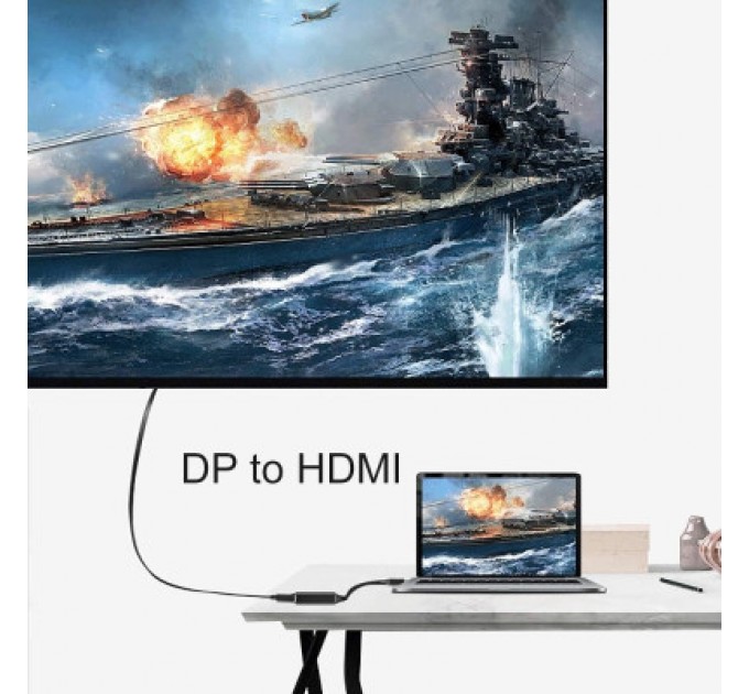 STLab Перехідник DisplayPort Male to HDMI 4K Ultra HD Female ST-Lab (U-996-4K)