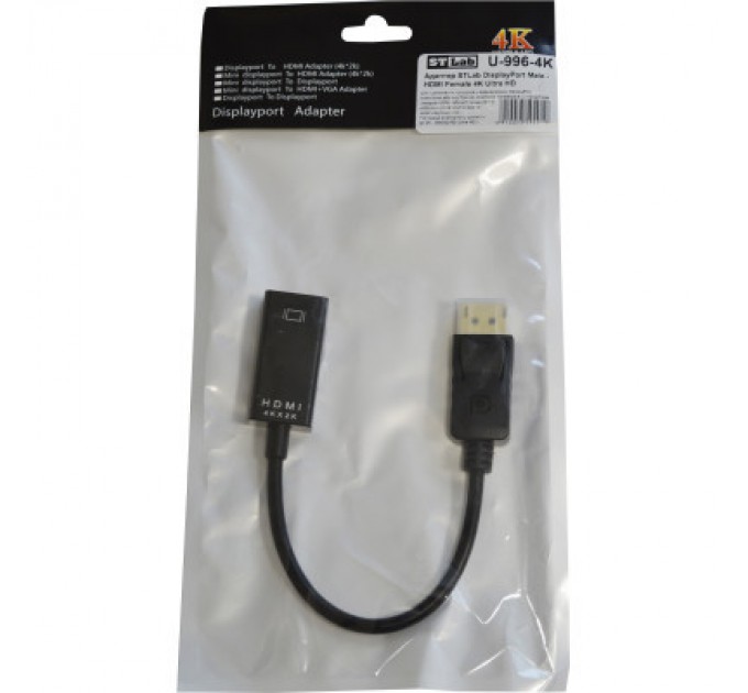 STLab Перехідник DisplayPort Male to HDMI 4K Ultra HD Female ST-Lab (U-996-4K)