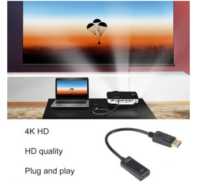 STLab Перехідник DisplayPort Male to HDMI 4K Ultra HD Female ST-Lab (U-996-4K)