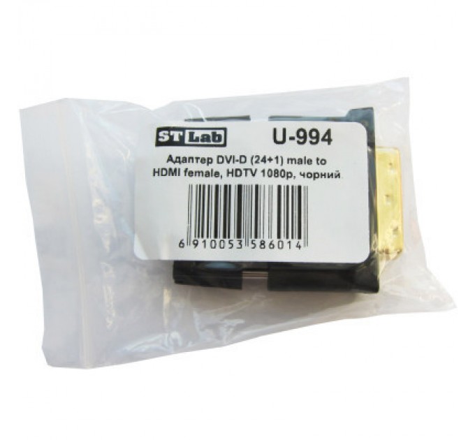 STLab Перехідник DVI-D (24+1) male to HDMI female 1080p ST-Lab (U-994)