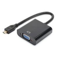 Перехідник MicroHDMI to VGA (M/F) Full HD Digitus (DA-70460)