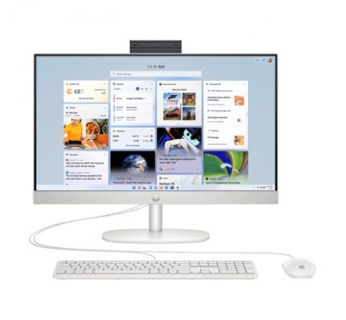 HP Комп'ютер HP 24-cr0001ua AiO / Ryzen7 7730U, 16, 512, WiFi, Cam, KM (95Z23EA)