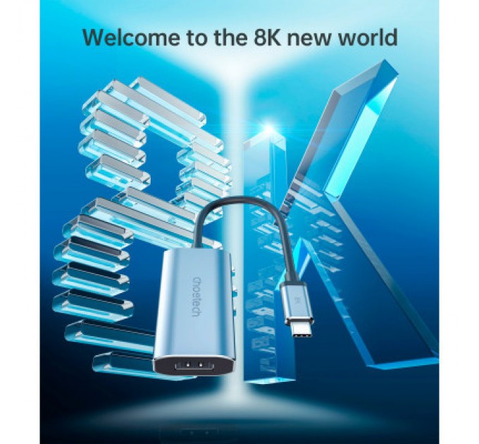 Choetech Перехідник USB-C to HDMI 8K 60 Hz Choetech (HUB-H16-GY)