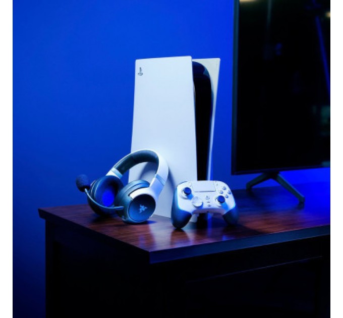 Razer Навушники Razer Kaira Pro Hyperspeed for PS5 Bluetooth White-Black (RZ04-04030200-R3G1)