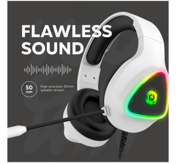 Canyon Навушники Canyon GH-6 Shadder Gaming 3.5 мм RGB White (CND-SGHS6W)