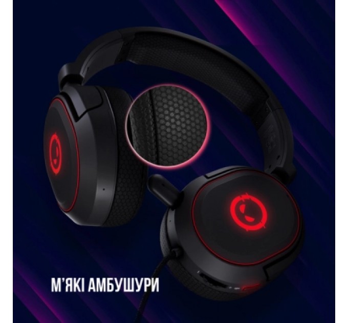 Lorgar Навушники Lorgar Kaya 460 Gaming RGB USB Black (LRG-GHS460)