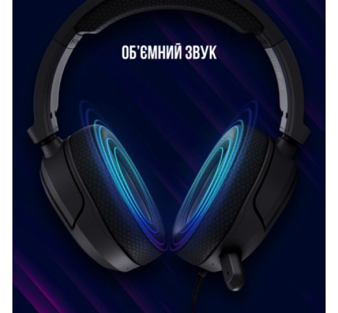 Lorgar Навушники Lorgar Kaya 460 Gaming RGB USB Black (LRG-GHS460)