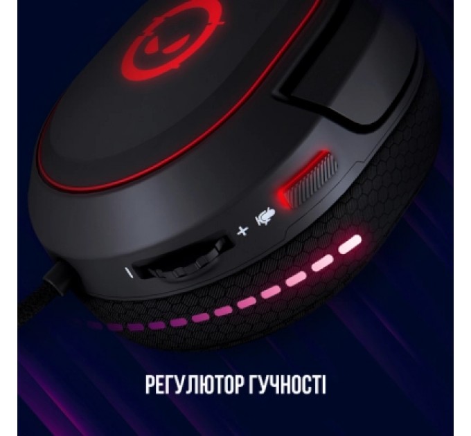 Lorgar Навушники Lorgar Kaya 460 Gaming RGB USB Black (LRG-GHS460)