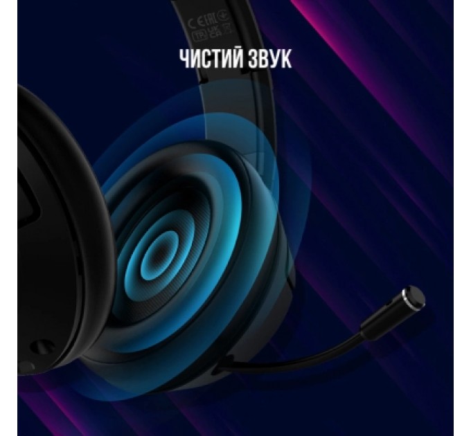 Lorgar Навушники Lorgar Noah 101 Gaming 3.5 мм Black (LRG-GHS101B)