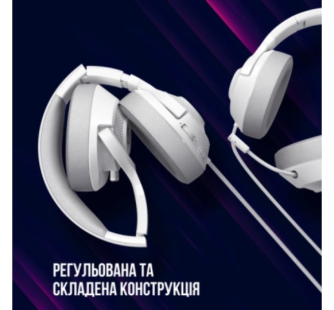 Lorgar Навушники Lorgar Noah 101 Gaming 3.5 мм White (LRG-GHS101W)