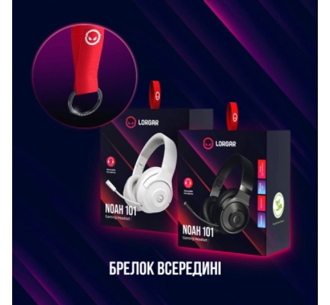 Lorgar Навушники Lorgar Noah 101 Gaming 3.5 мм White (LRG-GHS101W)