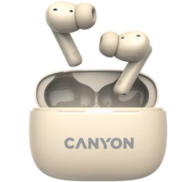 Canyon Навушники Canyon TWS-10 OnGo ANC ENC Beige (CNS-TWS10BG)