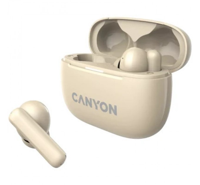 Canyon Навушники Canyon TWS-10 OnGo ANC ENC Beige (CNS-TWS10BG)