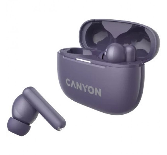 Canyon Навушники Canyon TWS-10 OnGo ANC ENC Purple (CNS-TWS10PL)