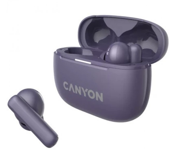 Canyon Навушники Canyon TWS-10 OnGo ANC ENC Purple (CNS-TWS10PL)