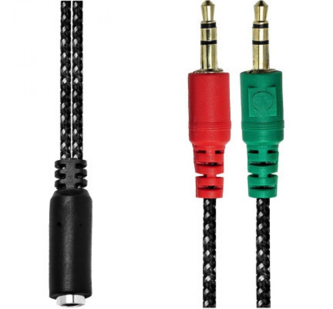XoKo Перехідник XoKo AC-007 2x3.5-мм jack(F) - 3.5-мм 4pin jack(M) (XOKO AC-007)