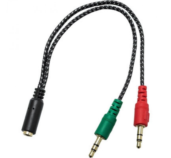 XoKo Перехідник XoKo AC-007 2x3.5-мм jack(F) - 3.5-мм 4pin jack(M) (XOKO AC-007)