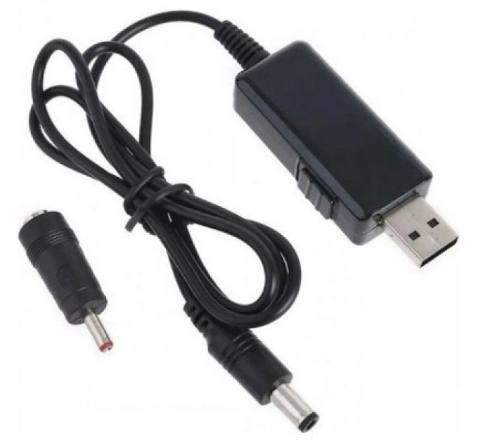 Maxxter Кабель живлення USB-AM to 5.5/3.5mm 9/12V 0.8m Maxxter (UB-DC9/12-0.8M)