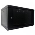 Hypernet Шафа настінна Hypernet 6U 19" 600x600 (WMNC66-6U-FLAT-BLACK)