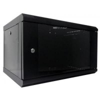 Шафа настінна Hypernet 6U 19" 600x600 (WMNC66-6U-FLAT-BLACK)