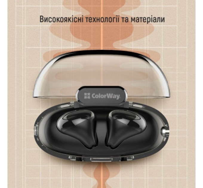 ColorWay Навушники ColorWay Slim TWS-2 Earbuds Black (CW-TWS2BK)
