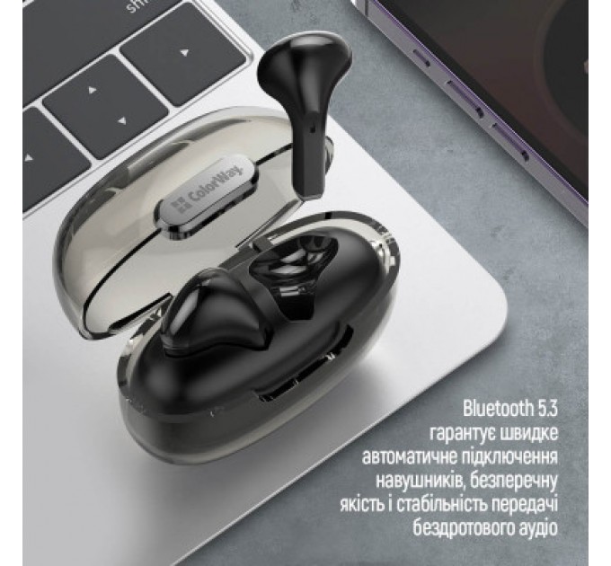 ColorWay Навушники ColorWay Slim TWS-2 Earbuds Black (CW-TWS2BK)