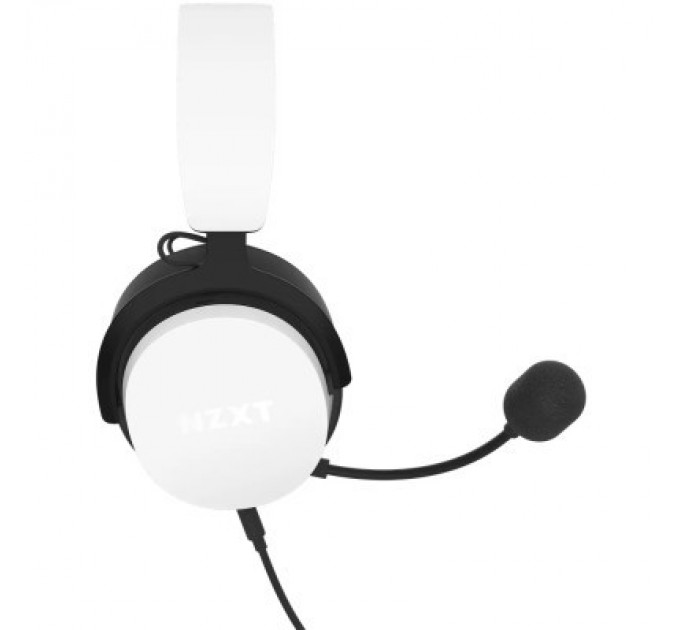 NZXT Навушники NZXT Wired Closed Back Headset 40mm White V2 (AP-WCB40-W2)