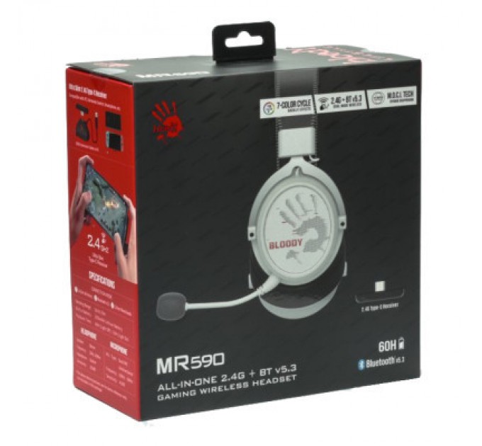 A4Tech Навушники A4Tech Bloody MR590 Sport White (4711421996082)