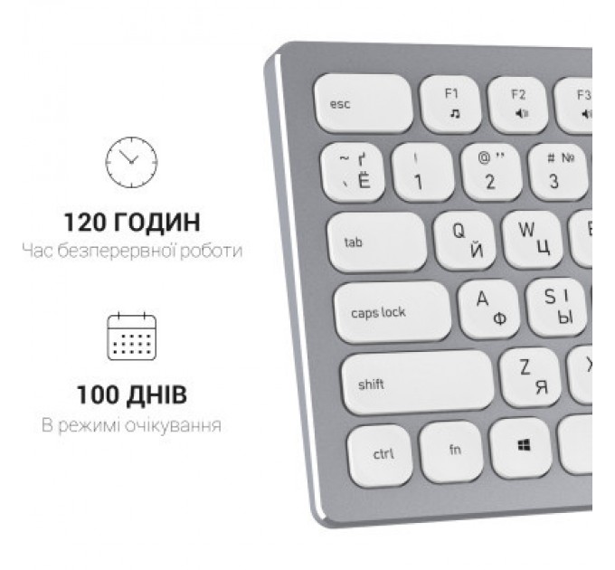 OfficePro Клавіатура OfficePro SK1550 Wireless White (SK1550W)
