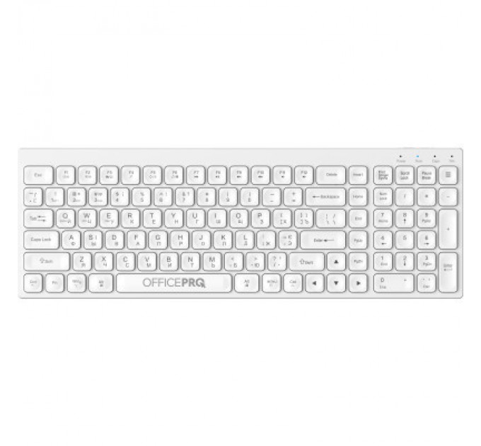 OfficePro Клавіатура OfficePro SK985W Wireless/Bluetooth White (SK985W)