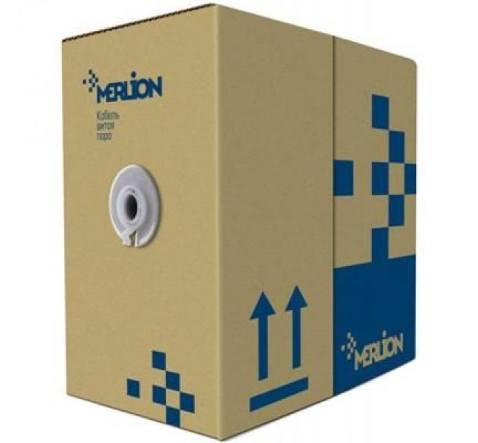 Merlion Кабель мережевий Merlion UTP 305м КНП (4*2*0,50) 4Р 24AWG [СCA] Black (03493)