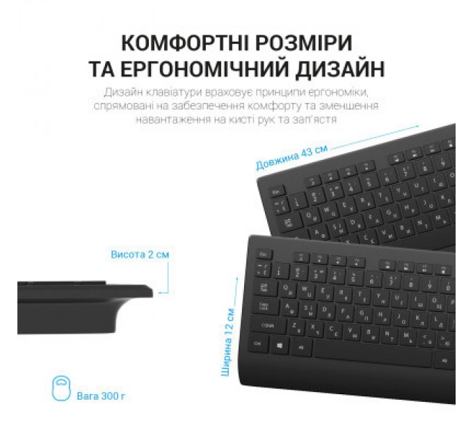 OfficePro Клавіатура OfficePro SK360 USB Black (SK360)