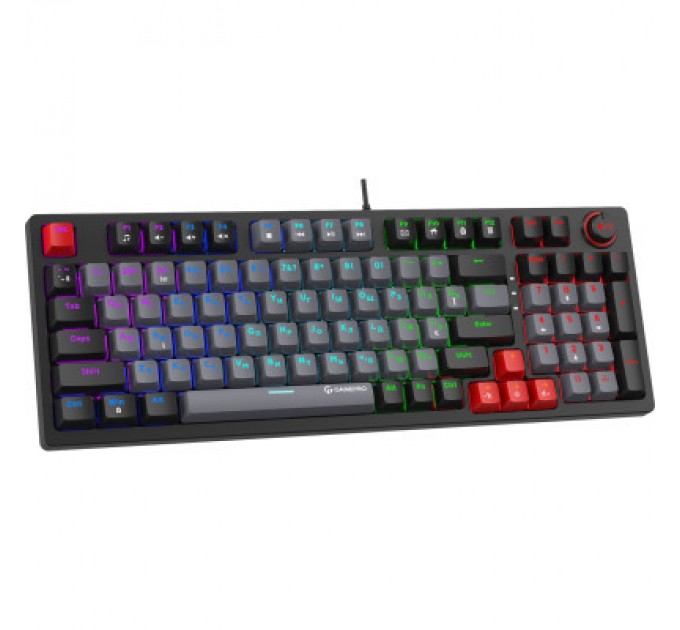 GamePro Клавіатура GamePro MK120B LED Red Switches USB Black (MK120R)