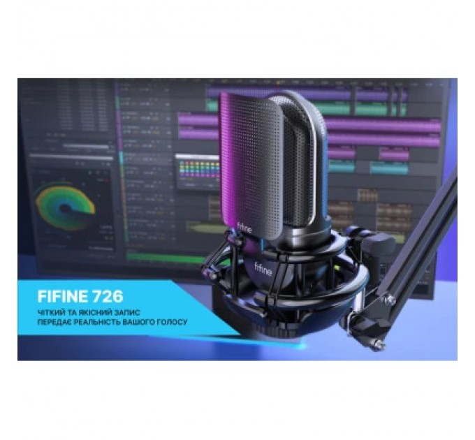 Fifine Мікрофон Fifine К726 XLR Black (K726)