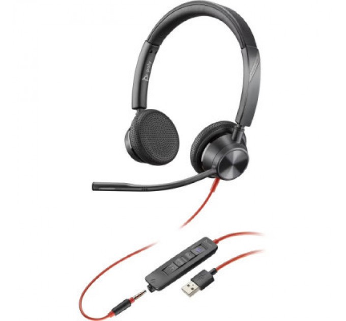 Poly Навушники Poly BlackWire C3325-M USB-A HS Stereo (76J21AA)