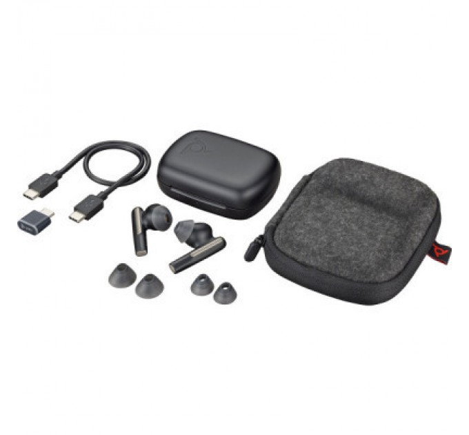 Poly Навушники Poly Voyager Free 60 Earbuds + BT700C + BCHC Black (7Y8H4AA)