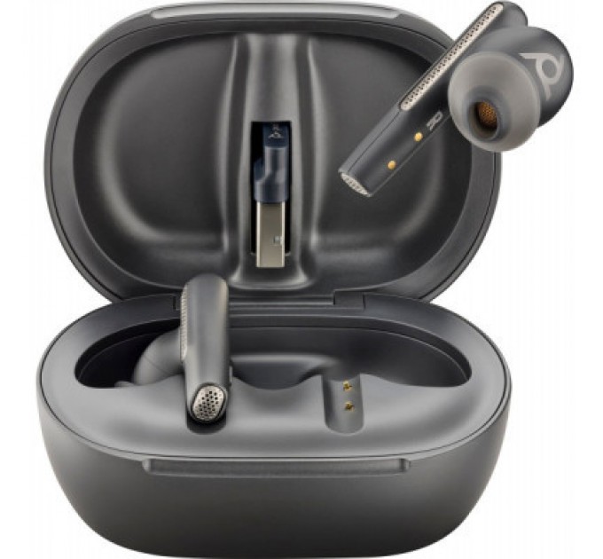 Poly Навушники Poly Voyager Free 60+ Earbuds + BT700A + TSCHC Black (7Y8G3AA)