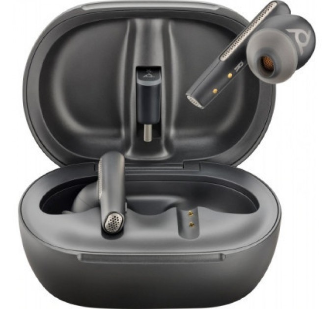 Poly Навушники Poly Voyager Free 60+ Earbuds + BT700C + TSCHC Black (7Y8G4AA)