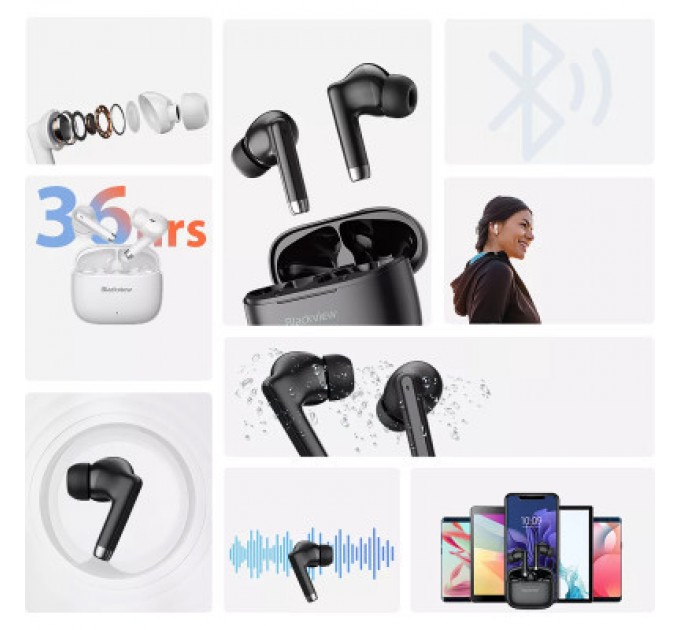 Blackview Навушники Blackview AirBuds 4 Black (6931548312673)