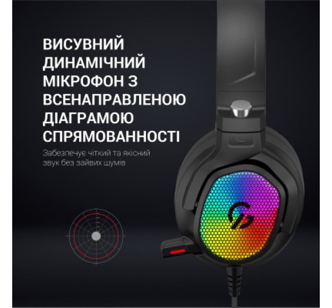 GamePro Навушники GamePro HS1300 RGB 7.1 Black (HS1300)