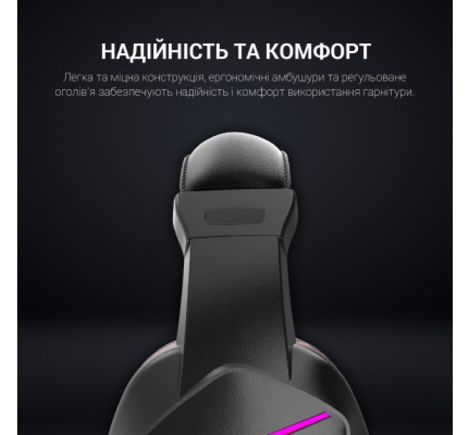 GamePro Навушники GamePro HS311 RGB Black/Red (HS311)