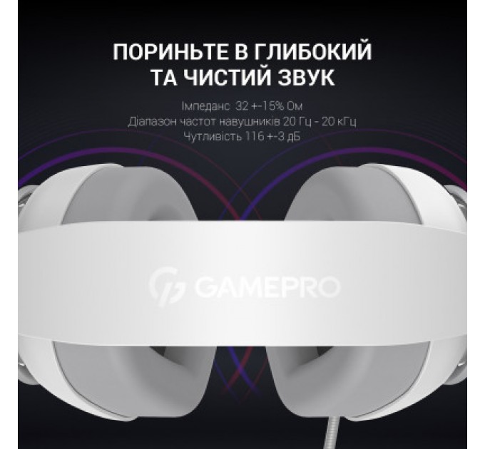 GamePro Навушники GamePro HS590W White (HS590W)