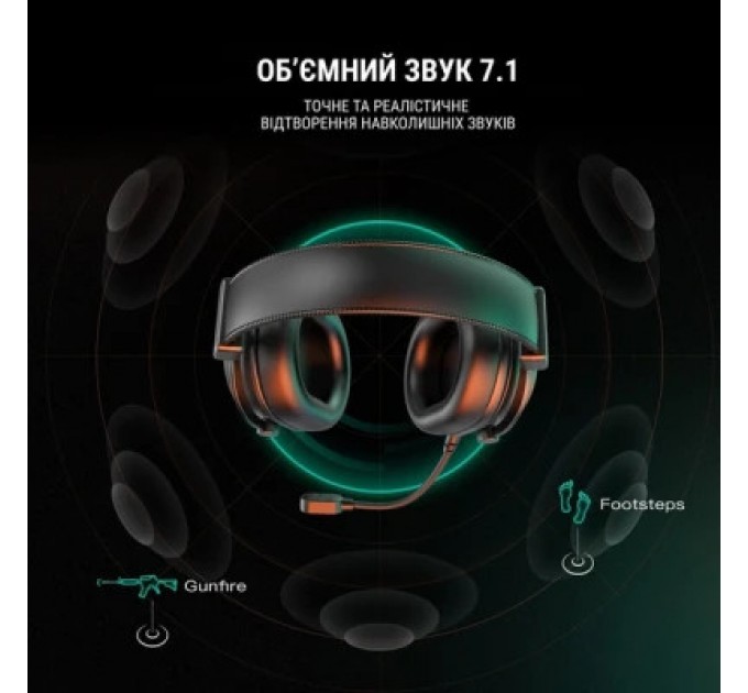 Fifine Навушники Fifine H6 RGB 7.1 Black (H6)